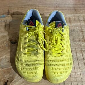 Yellow Reebok nano CrossFit shoes size 7